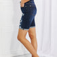 Judy Blue Lucy High Rise Patch Bermuda Shorts