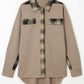 Plaid Button Down Collared Jacket