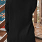 Waffle-Knit Dropped Shoulder Buttoned Sweater