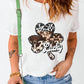 LUCKY Graphic Round Neck T-Shirt
