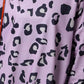 Leopard Round Neck Dropped Shoulder Sweatshirt