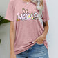 Easter MAMA Graphic Round Neck T-Shirt