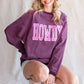 HOWDY Graphic Dropped Shoulder Sweatshirt