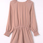 Tied Flounce Sleeve Plunge Romper