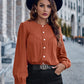 Round Neck Puff Sleeve Shirt