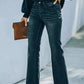Button Fly Long Jeans