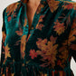 Floral Button Up Collared Neck Shirt Dress