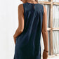 Round Neck Sleeveless Mini Dress