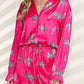 Animal Button Up Shirt and Shorts Set