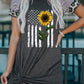 Sunflower Graphic Mixed Print Twisted Dress
