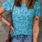Leopard Round Neck Tee