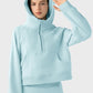 Half-Zip Long Sleeve Sports Hoodie