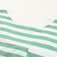 Striped Dropped Shoulder Longline Top