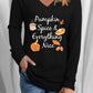 Fall Theme V-Neck Long Sleeve T-Shirt