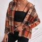 Plaid Collared Neck Button Down Jacket
