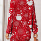 Printed Button Up Long Sleeve Cardigan