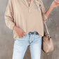 Buttoned Drop Shoulder Top