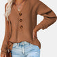 Half Button Long Sleeve Knit Top