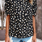 Tied Printed Puff Sleeve Blouse