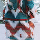 Geometric Quarter-Zip Hoodie