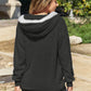 Zip Up Drawstring Hooded Jacket