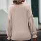 Round Neck Dropped Shoulder Flounce Sleeve T-Shirt