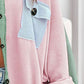 Contrast Pocketed Button Up Long Sleeve Shacket