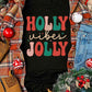 HOLLY JOLLY Graphic Short Sleeve T-Shirt