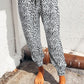 Leopard Pocketed Long Pants