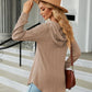 Long Sleeve Hooded Blouse