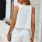 Layered Sleeveless Round Neck Romper