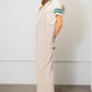 Kori America Sleeveless Ruched Wide Leg Overalls