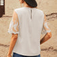 Half Sleeve Round Neck Blouse