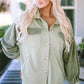 Collared Neck Button Down Jacket