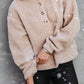 Sherpa Dropped Shoulder Long Sleeve Hoodie