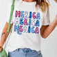 MERICA Graphic Round Neck Tee