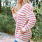 Striped Dropped Shoulder Longline Top