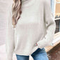 Roll Hem Drop Shoulder Sweater
