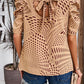 Tied Printed Puff Sleeve Blouse