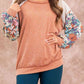 Exposed Seam Round Neck Blouse