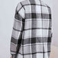 Plaid Collared Neck Button Down Jacket