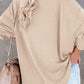 Buttoned Drop Shoulder Top