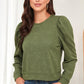 Round Neck Long Sleeve Sweatshirt