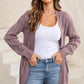 Cable-Knit Dropped Shoulder Cardigan