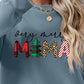 Letter Graphic Round Neck Long Sleeve Sweatshirt