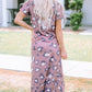 Leopard Slit Dress with Pockets