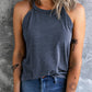 Curved Hem Grecian Tank Top