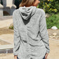 Button Up Long Sleeve Hooded Jacket