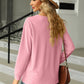 V-Neck Long Sleeve Blouse