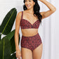Marina West Swim Take A Dip Twist High-Rise Bikini in Ochre
